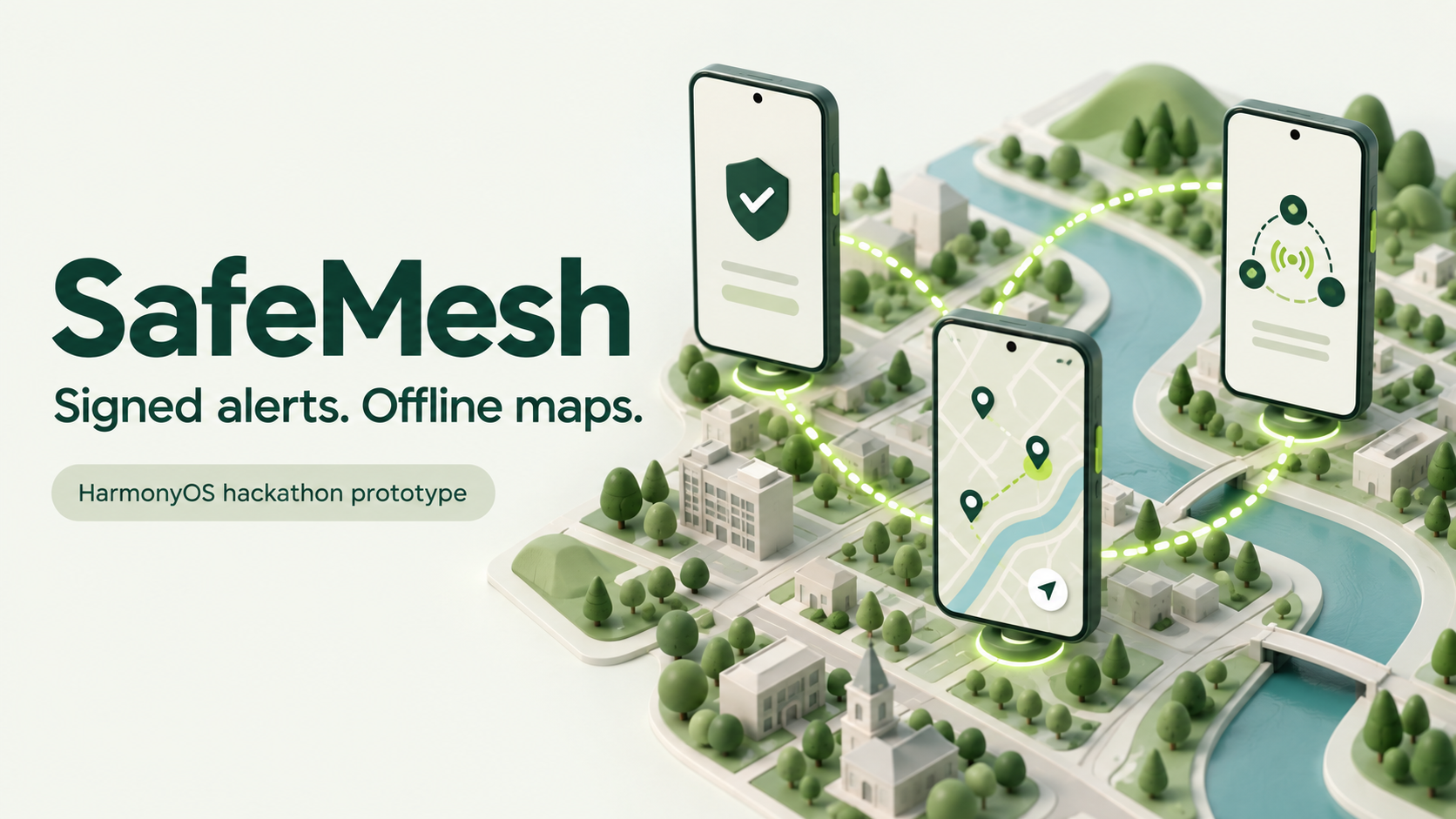 SafeMesh — verified emergency alerts without a mobile network