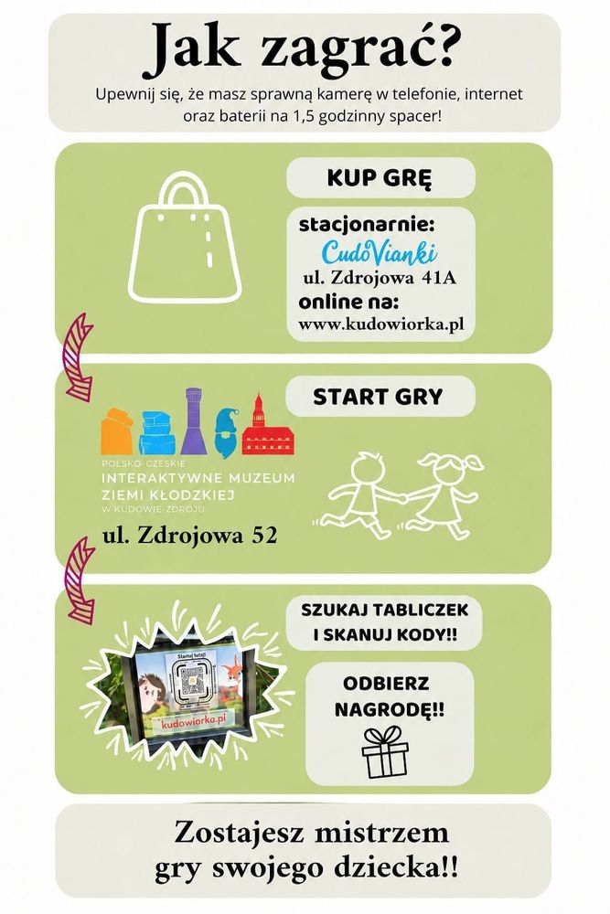 Kudowiórka — an outdoor city game in Kudowa-Zdrój